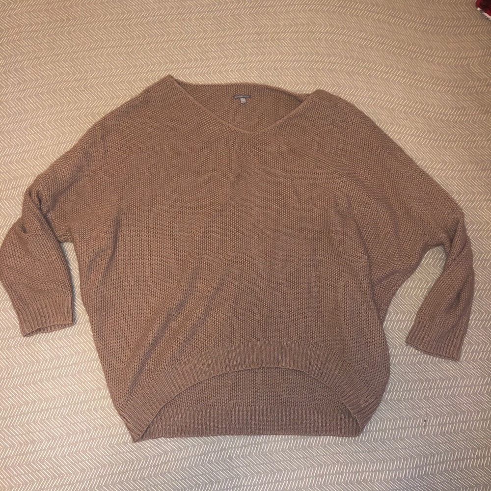 Beige/ purple sweater